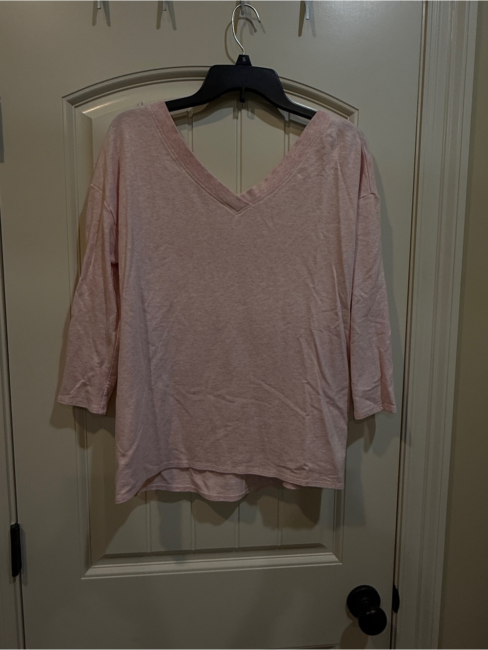 CALIA by Carrie Underwood Pale Pink V-Neck Long Sleeve Top